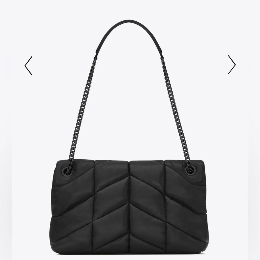 YSL LOU LOU PUFFER IN QUILTED NAPPA LEATHER - Picture 2 of 15
